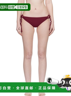 香港直邮Jil Sander 吉尔 桑达 女士 红色 Tangle 比基尼泳裤 J40