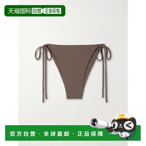 香港直邮magda butrym 女士 弹性针织比基尼泳裤 603726BROWN