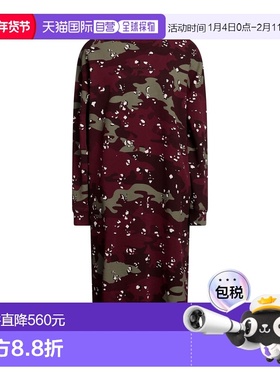 1h可退 香港直邮MAISON KITSUNE 女士 中长连衣裙 red红色 舒适时