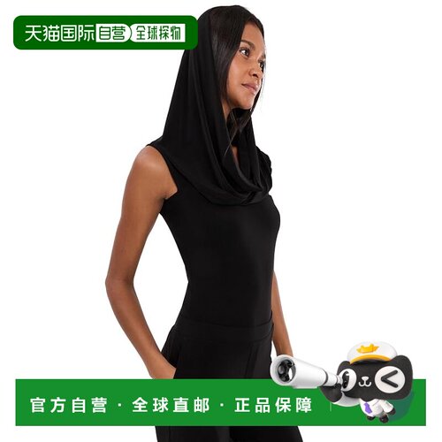 香港直邮NORMA KAMALI 诺玛 卡玛丽 女士 无袖大樽领连帽连体衣