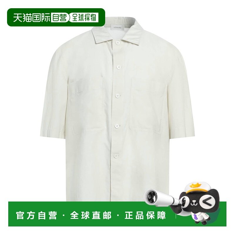 1h可退 香港直邮Lemaire 男士 纯色衬衫 grey灰色 舒适时尚,男装,衬衫,淘宝优惠券,粉丝福利购,淘宝优惠卷