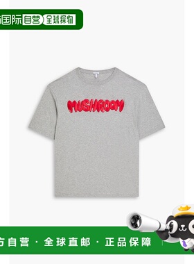 香港直邮LOEWE 罗意威 男士 刺绣棉针织T恤 H526Y22XA71440GRISME