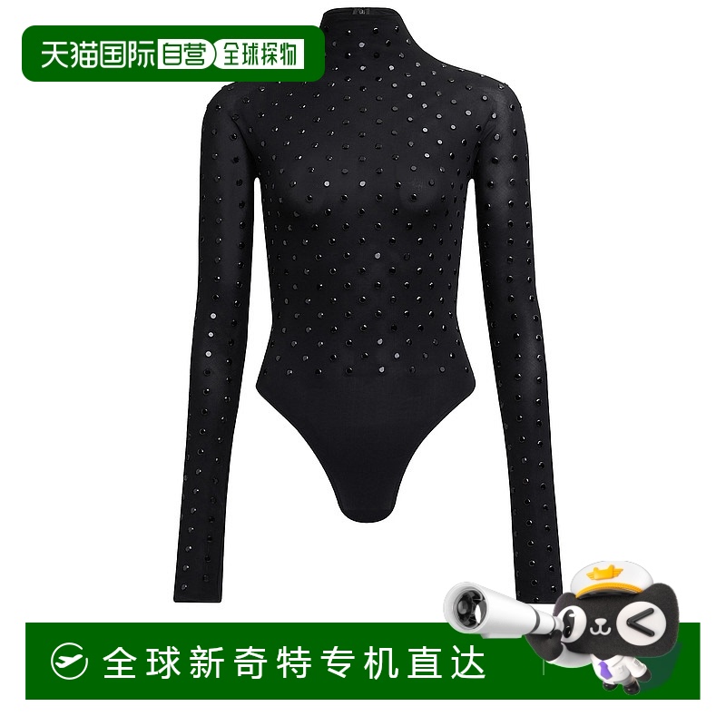 1h可退 香港直邮Alaia 女士 Strass 长袖连体衣 AA9B0212X063A