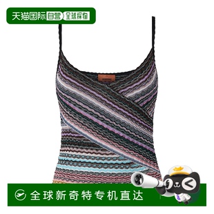 裹身金银锦缎针织背心上衣 1h可退 香港直邮MISSONI 米索尼 女士