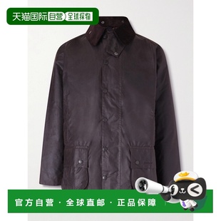 1h可退 barbour 巴伯尔 男士 Beaufort 灯芯绒饰边打蜡棉