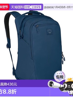 自营欧洲直邮Osprey Aoede Airspeed Backpack男女复古蓝聚酯纤维