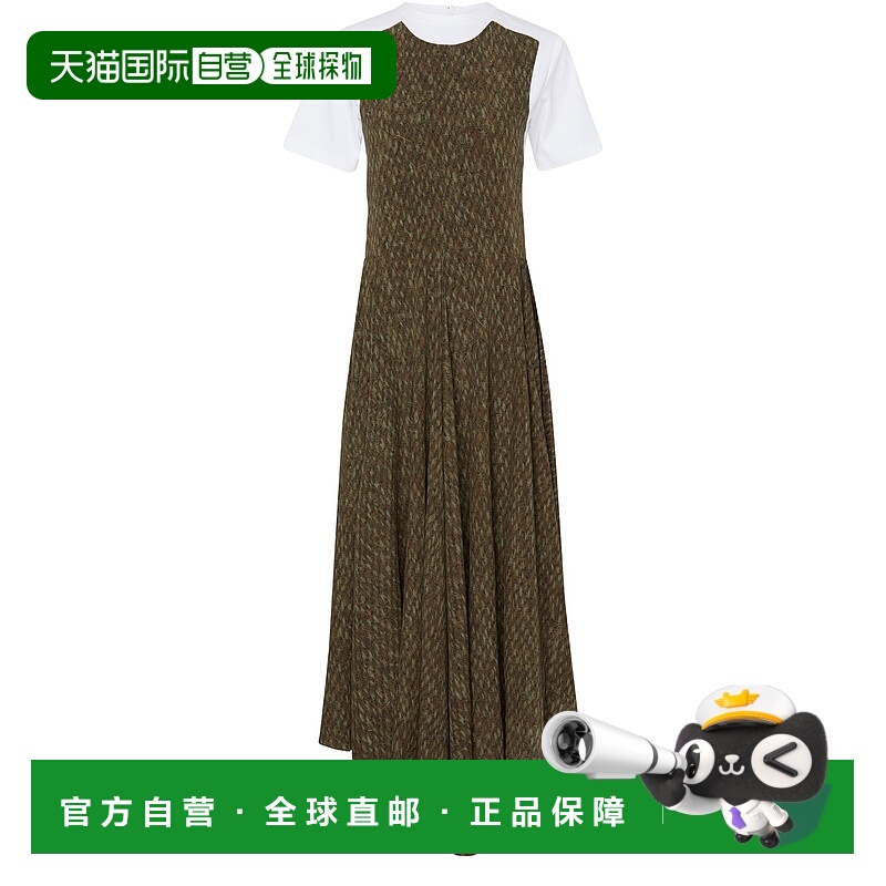 1h可退 香港直邮LOEWE 罗意威 女士 真丝连衣裙 DHG82KAKWF034