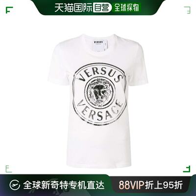 香港直邮VERSACE 23FW logo印花短袖T恤 Women