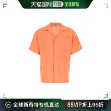 香港直邮Msgm 男士 水蜜桃粘胶纤维混纺衬衫 3440ME14X237009