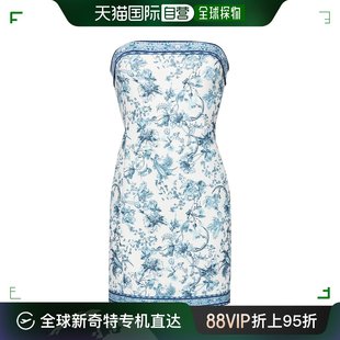 爱丽丝 女士 奥利维亚 香港直邮ALICE&OLIVIA 蓝色连衣裙 CC403P