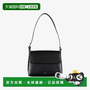 自营欧洲直邮APC Virginie系列女士皮革黑色手提包单肩包