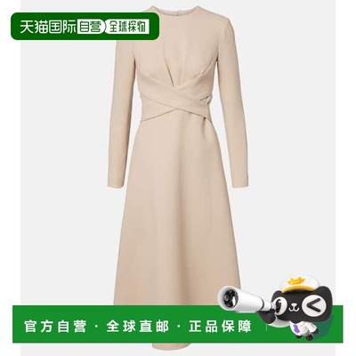 1h可退 香港直邮EMILIA WICKSTEAD 女士 Elta crêpe 羊毛中长连