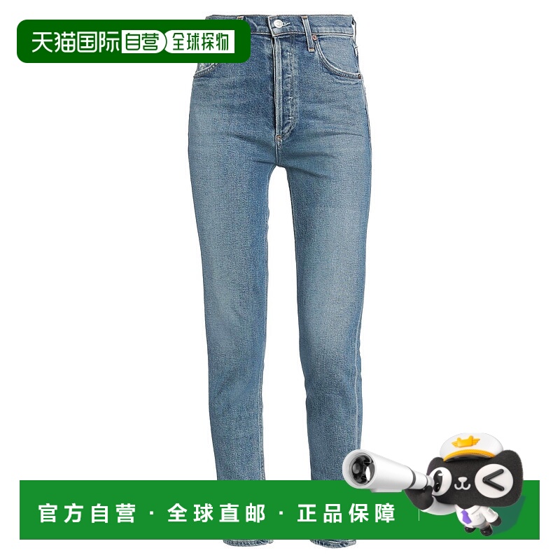 香港直邮AGOLDE 女士 牛仔长裤 blue蓝色 舒适时尚