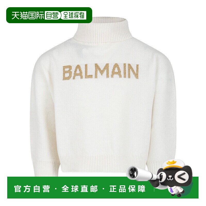 香港直邮Balmain 长袖高领毛衣 BV9B20W0023