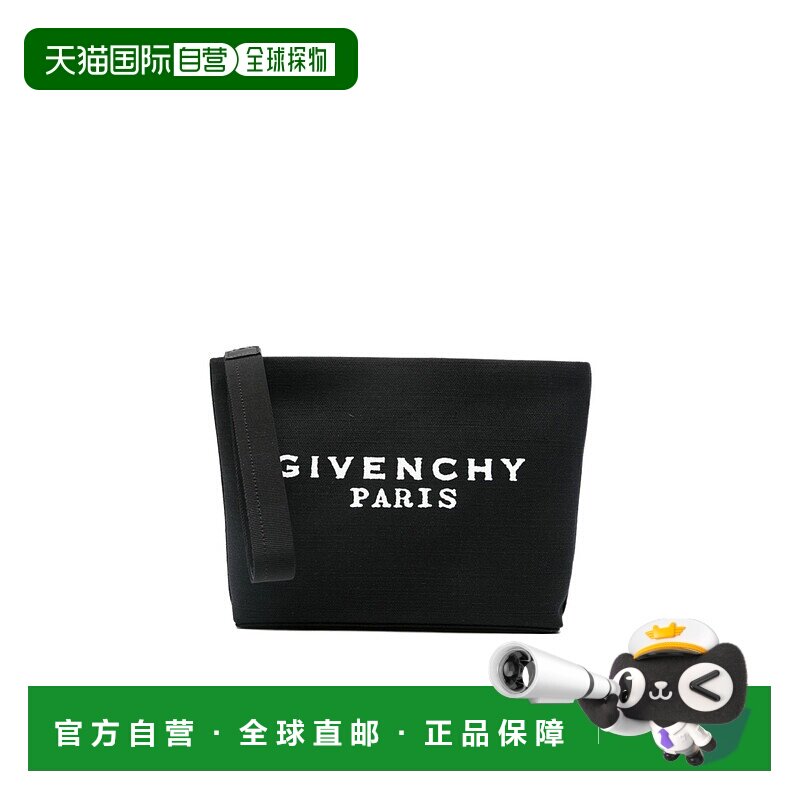 1h可退 香港直邮Givenchy Logo拉链手拿包 BB60PNB2DS