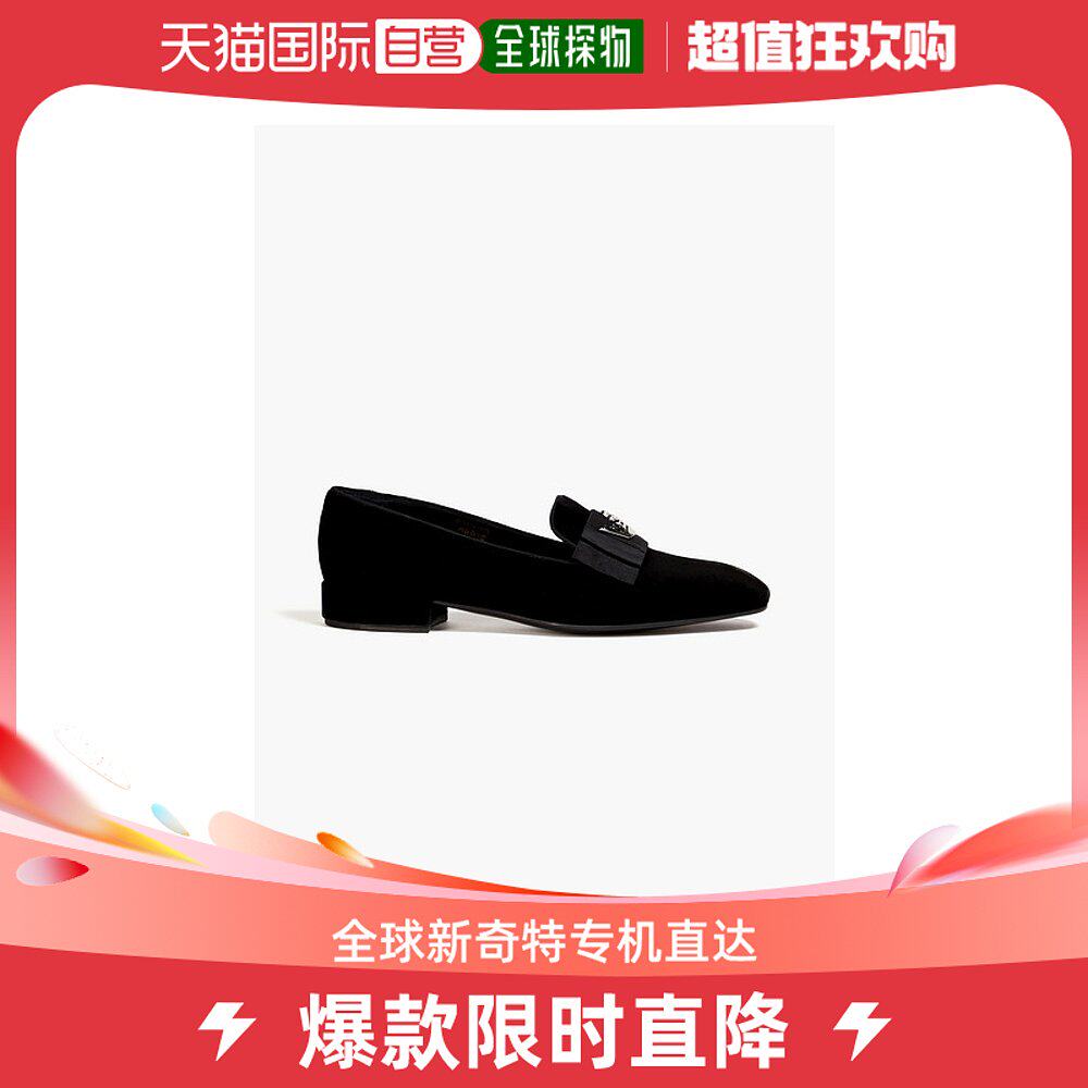 香港直邮Church'S 女士Abbie 精饰天鹅绒乐福鞋