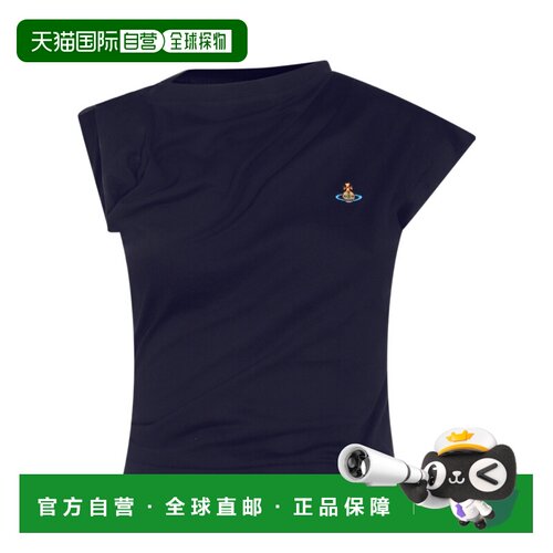 1h可退 Vivienne Westwood 不对称T恤 1504000AJ00BL