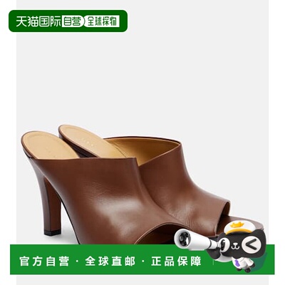 香港直邮The Row 女士 Signum 90 皮质凉拖 brown棕色 舒适时尚