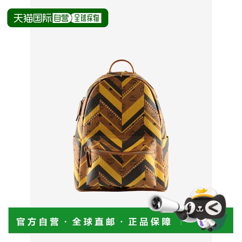 MCM Stark Mega Hb Vi 铆钉背包 MMKFAVE03 COGNAC