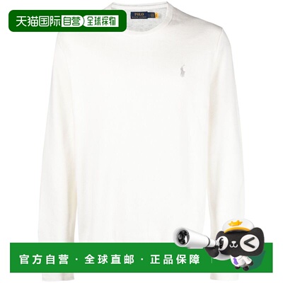 1h可退 香港直邮ralph lauren 拉尔夫劳伦 男士 白色毛线衫 71091