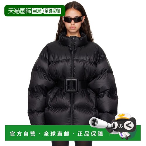 1h可退 Balenciaga 巴黎世家 女士 黑色 Belted Hourglass Short