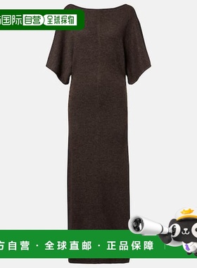 1h可退 香港直邮Staud 女士 Amelie 羊毛混纺长款连衣裙