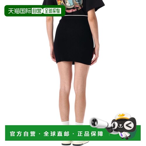 1h可退 香港直邮AMIRI 女士半身裙 AWKNKR1019BLACK AW2025 黑色
