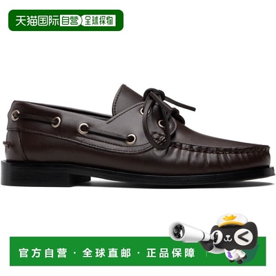 香港直邮aeyde 女士 棕色 Harris Leather 帆船鞋 A11FLBOAR15FL1