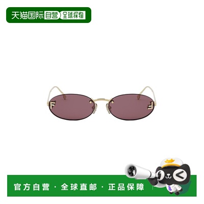 香港直邮FENDI 女士眼镜 FE4075US30Y CO 灰色 椭圆形太阳镜