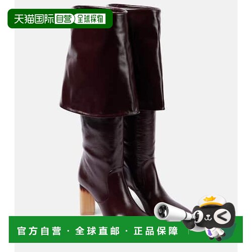香港直邮Chloe 蔻依 女士 Georgia 90 皮质及膝靴【付后1h可退】