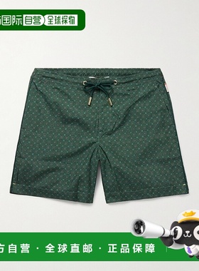 Orlebar Brown 男士 Bulldog Solstice 直筒中长印花再生