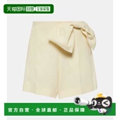 蔻依 白色休闲裤 女士 香港直邮Chloe 亚麻短裤 WHITE 时尚 舒适