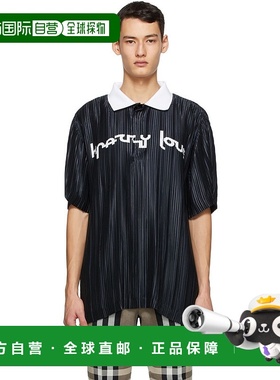 1h可退 香港直邮Burberry 巴宝莉 男士 黑色“Crazy Love” Polo