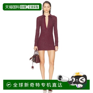 铆钉迷你连衣裙 1h可退 女士 香港直邮The 251WCA00456 Attico