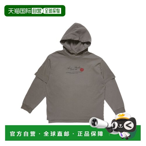 1h可退 香港直邮ACNE STUDIOS 女士针织衫 AI0160902 SS2025 灰色