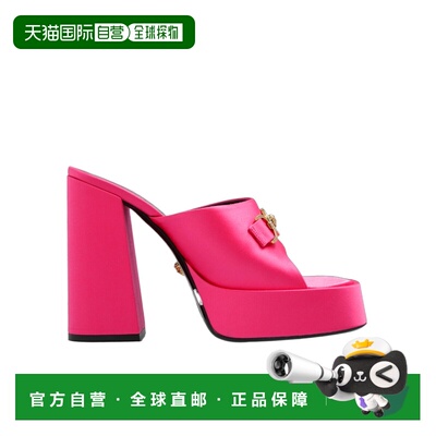 香港直邮Versace 徽标高跟凉鞋 单鞋10101771A00619范思哲