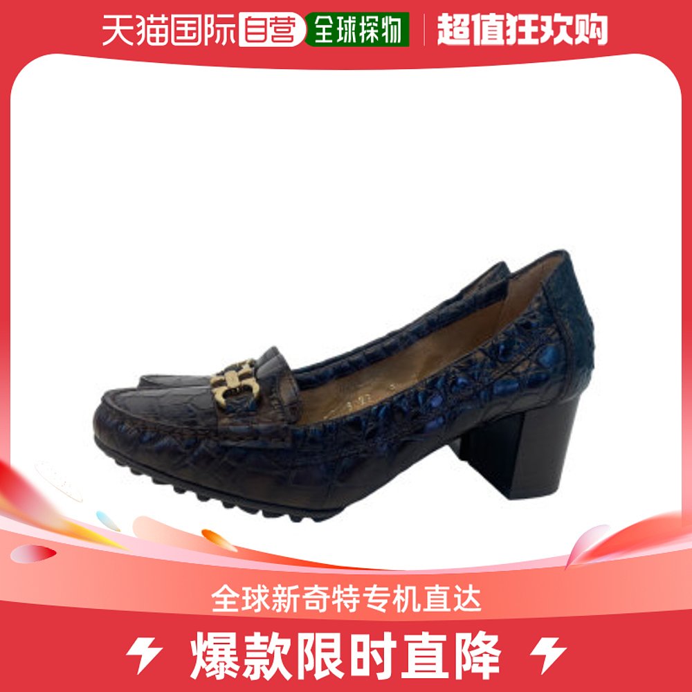 香港直邮FerragamoSALVATORE FERRAGAMO 深蓝色女士乐福鞋 059854 女鞋 时尚休闲鞋 原图主图