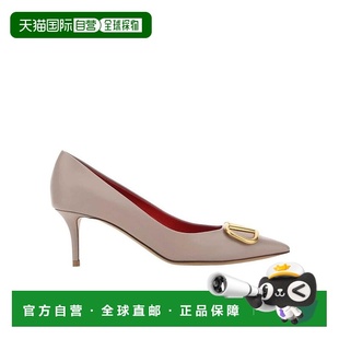 crov华伦天奴尖头牛皮单鞋 Women VLOGO高跟鞋 香港直邮VALENTINO