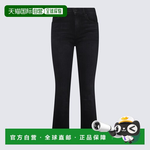 香港直邮MOTHER 女士休闲裤 1686965DEE AW2024 黑色 `the mid ri
