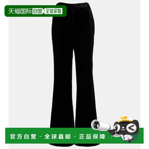 香港直邮NILI LOTAN 女士 Effy 高腰喇叭天鹅绒长裤休闲裤喇叭裤