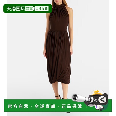 香港直邮alaia 女士 扭曲针织中长连衣裙 AA9R2877J050C吊带