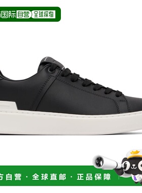 1h可退 香港直邮Balmain 巴尔曼 男士 黑色 B-Court 运动鞋 GM1VI