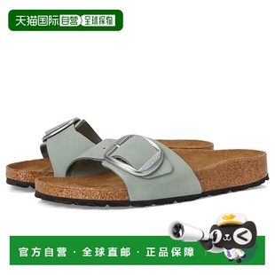 1h可退 香港直邮birkenstock 勃肯 女士 Madrid Big 搭扣牛巴革皮