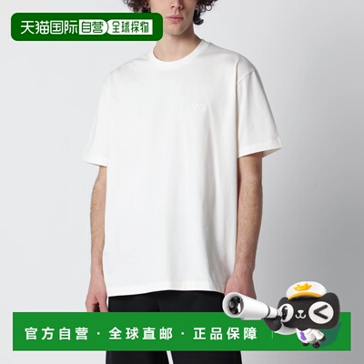 1h可退 香港直邮Y-3 男士 白垩色白色带LogoT恤 KQ9782COCW
