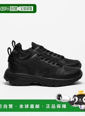 自营欧洲直邮VEJA Venturi II系列黑色再生聚酯纤维V标识运动鞋