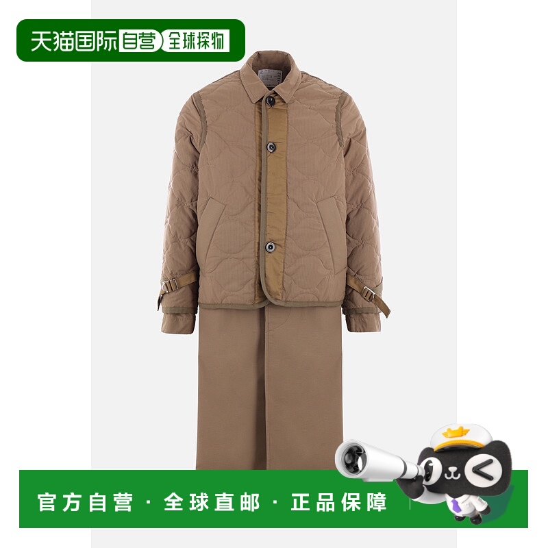 1h可退 香港直邮Sacai 男士 overcoat 防破裂尼龙表面夹克 240348