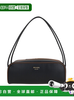 香港直邮Prada 普拉达 女士 標誌印花拉鍊單肩包 1BC249VOOOASK