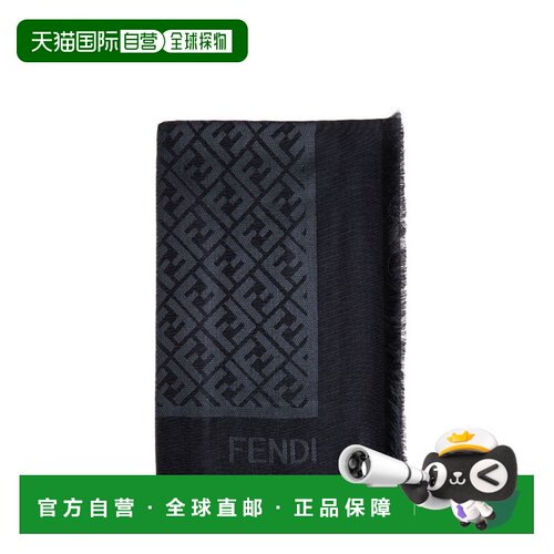 香港直邮FENDI 女士围巾 SS2026 FXT069AJW7F0QA1配饰黑色