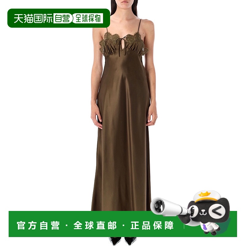 1h可退 欧洲直邮saint laurent 女士 连衣裙真丝长裙