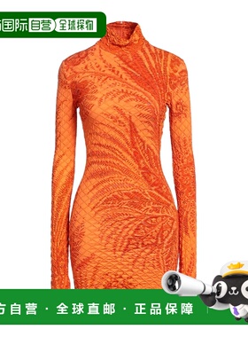 香港直邮Etro 艾特罗 女士 短款连衣裙 orange橙色 舒适时尚